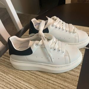 MCQ black tail board shoes for kids/woman sz 35 Euro, sz 5 US